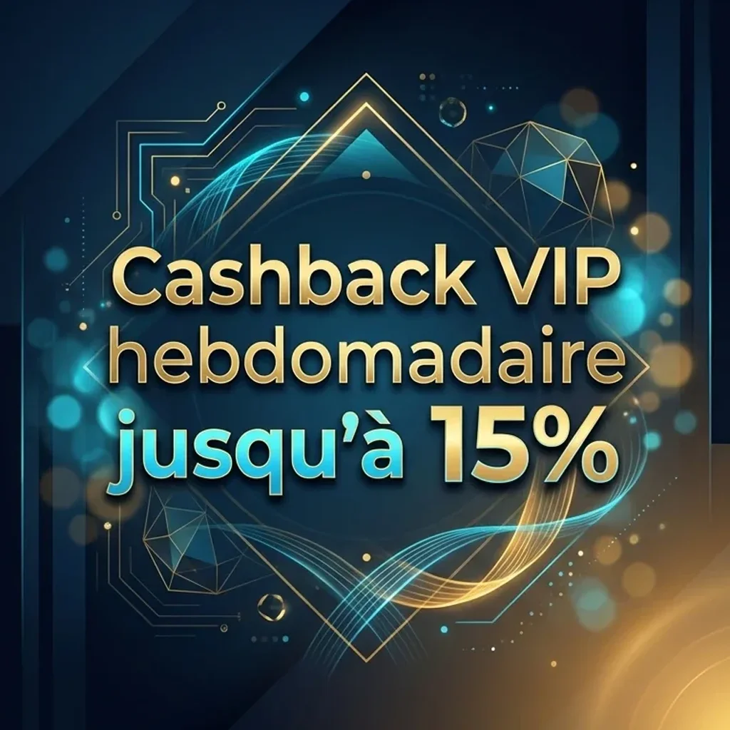 Cashback VIP hebdomadaire jusqu’à 15%